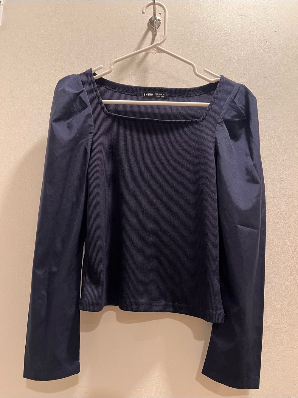 Navy Long Sleeve Top